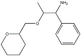 2-(oxan-2-ylmethoxy)-1-phenylpropan-1-amine Struktur