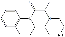 2-(piperazin-1-yl)-1-(1,2,3,4-tetrahydroquinolin-1-yl)propan-1-one Struktur