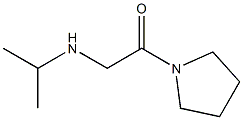 2-(propan-2-ylamino)-1-(pyrrolidin-1-yl)ethan-1-one Struktur