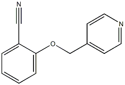 2-(pyridin-4-ylmethoxy)benzonitrile Struktur