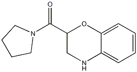 2-(pyrrolidin-1-ylcarbonyl)-3,4-dihydro-2H-1,4-benzoxazine Struktur