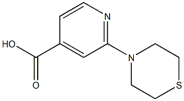 2-(thiomorpholin-4-yl)pyridine-4-carboxylic acid Struktur