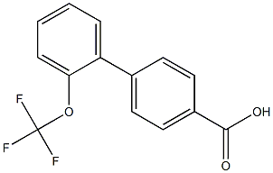 2'-(trifluoromethoxy)-1,1'-biphenyl-4-carboxylic acid Struktur