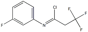 2,2,2-trifluoro-N-(3-fluorophenyl)ethanecarbonimidoyl chloride Struktur