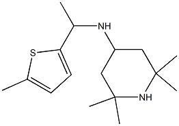 2,2,6,6-tetramethyl-N-[1-(5-methylthiophen-2-yl)ethyl]piperidin-4-amine Struktur