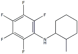 2,3,4,5,6-pentafluoro-N-(2-methylcyclohexyl)aniline Struktur