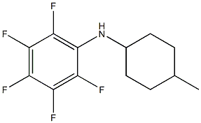 2,3,4,5,6-pentafluoro-N-(4-methylcyclohexyl)aniline Struktur