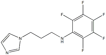 2,3,4,5,6-pentafluoro-N-[3-(1H-imidazol-1-yl)propyl]aniline Struktur