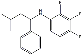 2,3,4-trifluoro-N-(3-methyl-1-phenylbutyl)aniline Struktur