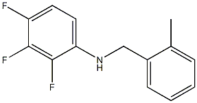 2,3,4-trifluoro-N-[(2-methylphenyl)methyl]aniline Struktur