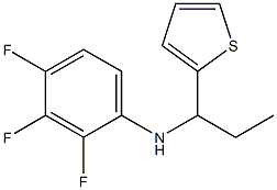 2,3,4-trifluoro-N-[1-(thiophen-2-yl)propyl]aniline Struktur