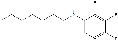 2,3,4-trifluoro-N-heptylaniline Struktur