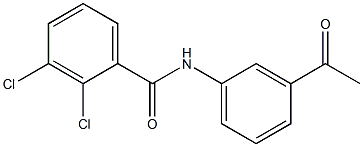 2,3-dichloro-N-(3-acetylphenyl)benzamide Struktur