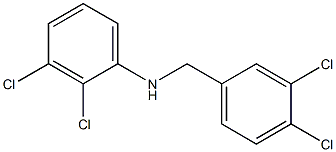 2,3-dichloro-N-[(3,4-dichlorophenyl)methyl]aniline Struktur