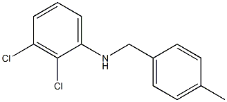 2,3-dichloro-N-[(4-methylphenyl)methyl]aniline Struktur