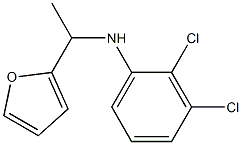 2,3-dichloro-N-[1-(furan-2-yl)ethyl]aniline Struktur