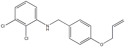 2,3-dichloro-N-{[4-(prop-2-en-1-yloxy)phenyl]methyl}aniline Struktur