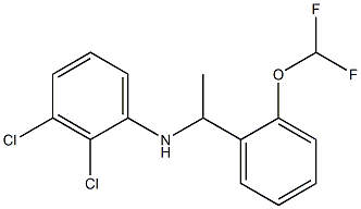 2,3-dichloro-N-{1-[2-(difluoromethoxy)phenyl]ethyl}aniline Struktur