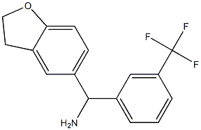 2,3-dihydro-1-benzofuran-5-yl[3-(trifluoromethyl)phenyl]methanamine Struktur