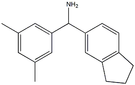 2,3-dihydro-1H-inden-5-yl(3,5-dimethylphenyl)methanamine Struktur