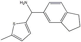 2,3-dihydro-1H-inden-5-yl(5-methylthiophen-2-yl)methanamine Struktur