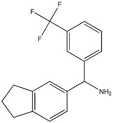 2,3-dihydro-1H-inden-5-yl[3-(trifluoromethyl)phenyl]methanamine Struktur