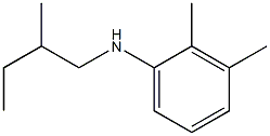 2,3-dimethyl-N-(2-methylbutyl)aniline Struktur