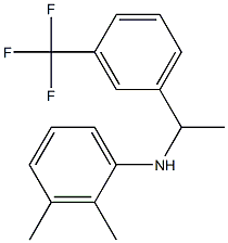 2,3-dimethyl-N-{1-[3-(trifluoromethyl)phenyl]ethyl}aniline Struktur