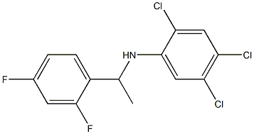 2,4,5-trichloro-N-[1-(2,4-difluorophenyl)ethyl]aniline Struktur