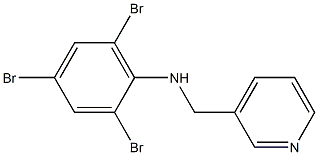 2,4,6-tribromo-N-(pyridin-3-ylmethyl)aniline Struktur