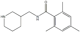 2,4,6-trimethyl-N-(piperidin-3-ylmethyl)benzamide Struktur