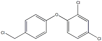 2,4-dichloro-1-[4-(chloromethyl)phenoxy]benzene Struktur