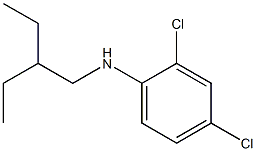 2,4-dichloro-N-(2-ethylbutyl)aniline Struktur