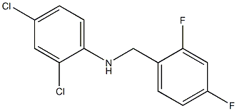 2,4-dichloro-N-[(2,4-difluorophenyl)methyl]aniline Struktur