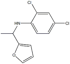 2,4-dichloro-N-[1-(furan-2-yl)ethyl]aniline Struktur