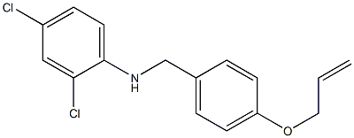 2,4-dichloro-N-{[4-(prop-2-en-1-yloxy)phenyl]methyl}aniline Struktur