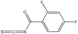 2,4-difluorobenzoyl isothiocyanate Struktur