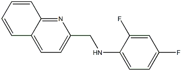 2,4-difluoro-N-(quinolin-2-ylmethyl)aniline Struktur