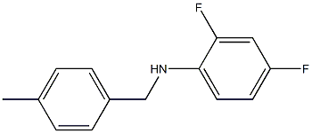 2,4-difluoro-N-[(4-methylphenyl)methyl]aniline Struktur