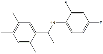 2,4-difluoro-N-[1-(2,4,5-trimethylphenyl)ethyl]aniline Struktur