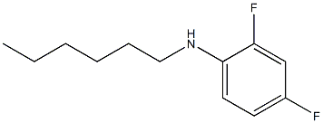 2,4-difluoro-N-hexylaniline Struktur