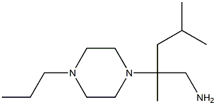 2,4-dimethyl-2-(4-propylpiperazin-1-yl)pentan-1-amine Struktur