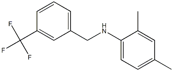 2,4-dimethyl-N-{[3-(trifluoromethyl)phenyl]methyl}aniline Struktur