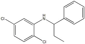 2,5-dichloro-N-(1-phenylpropyl)aniline Struktur