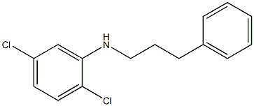 2,5-dichloro-N-(3-phenylpropyl)aniline Struktur