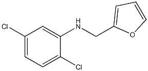 2,5-dichloro-N-(furan-2-ylmethyl)aniline Struktur