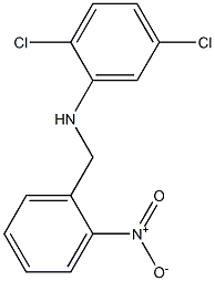 2,5-dichloro-N-[(2-nitrophenyl)methyl]aniline Struktur