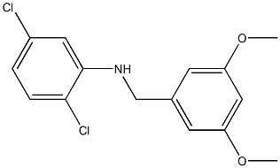 2,5-dichloro-N-[(3,5-dimethoxyphenyl)methyl]aniline Struktur