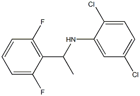 2,5-dichloro-N-[1-(2,6-difluorophenyl)ethyl]aniline Struktur