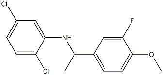 2,5-dichloro-N-[1-(3-fluoro-4-methoxyphenyl)ethyl]aniline Struktur